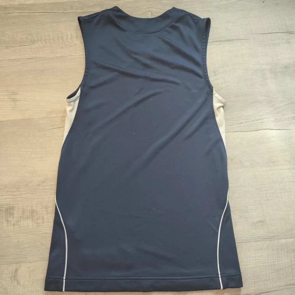 Nike Jordan Shirt Dri‎ Fit Small Sleeveless Basketball Jersey Blue y2k vtg